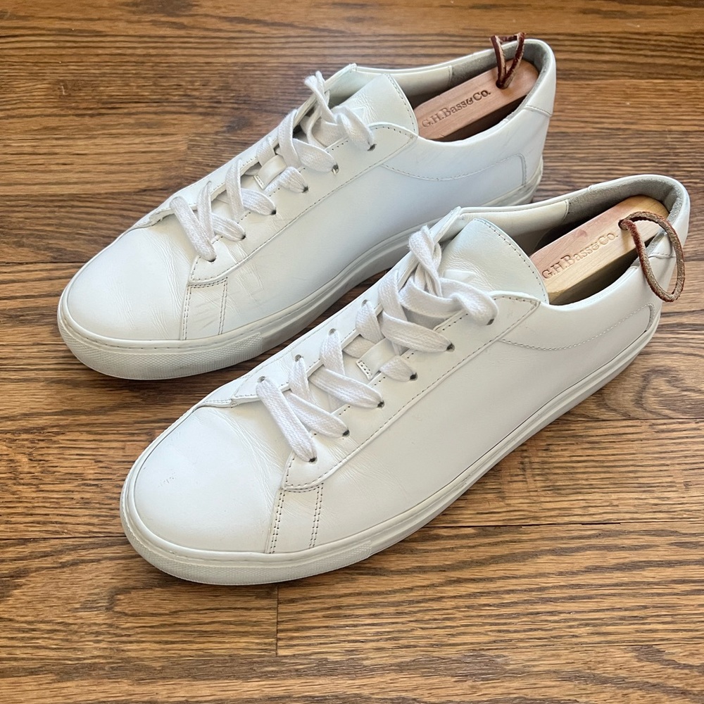 Koio Triple White Capri Leather Sneaker Sz. 44